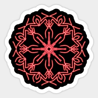 Red mandala Sticker